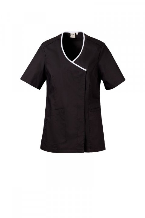 Agate Lady Beauty-Bluse SCHWARZ/WEISS