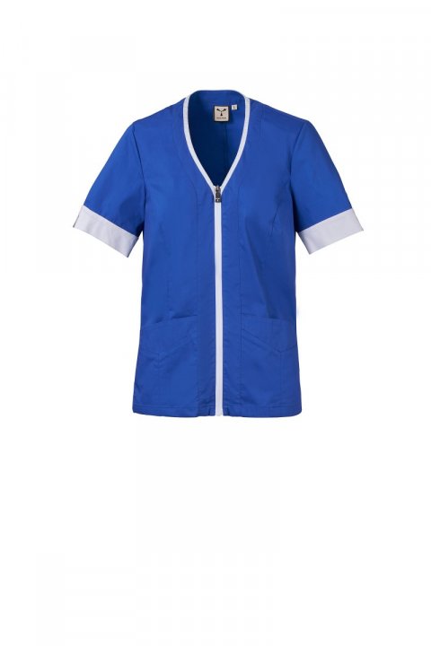 Giada Lady Beauty-Bluse KÖNIGSBLAU/WEISS