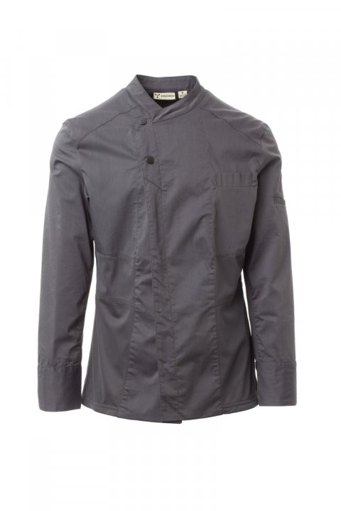 Couture Mesh Kochjacke EISENGRAU