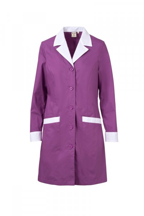 Wood Lady Blouse de nettoyage SOMMERVIOLETT / Blanc