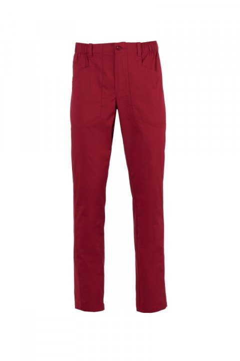Brigade Mesh Pantalon de cuisine Bordeaux