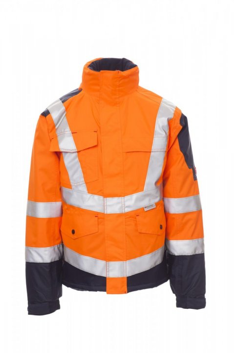 Freeway Jacke FLUOORANGE/MARINEBLAU