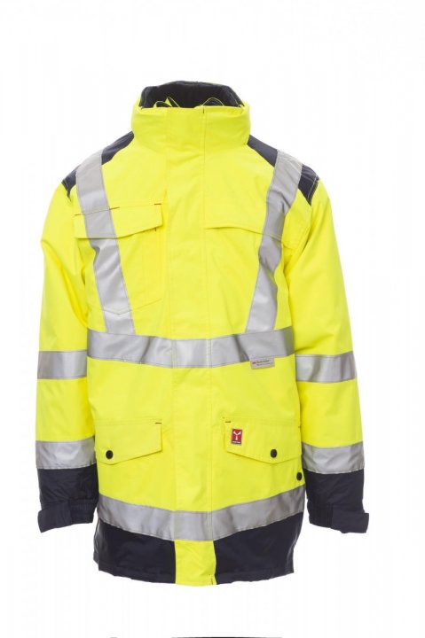 Hisafe Jacke FLUOGELB/MARINEBLAU