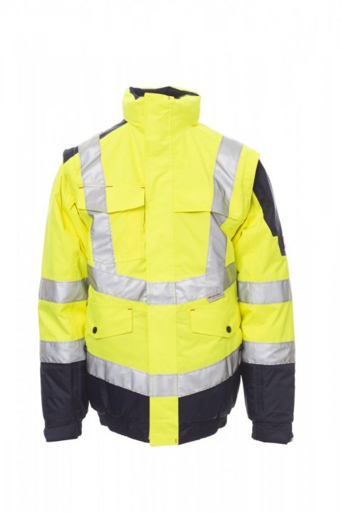 Interstate Jacke Jaune fluo / Bleu marine