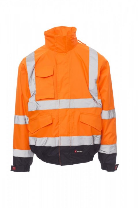 Paddock Jacke FLUOORANGE/MARINEBLAU