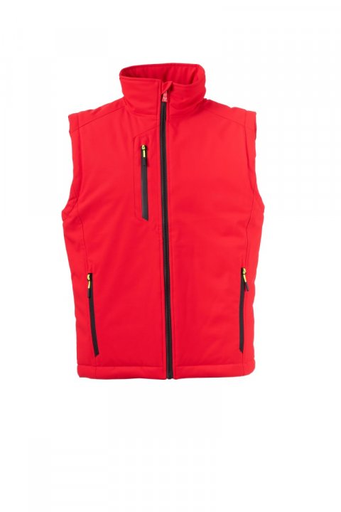 Creek Lite Pad Gefütterte Softshell-Weste ROT/SCHWARZ
