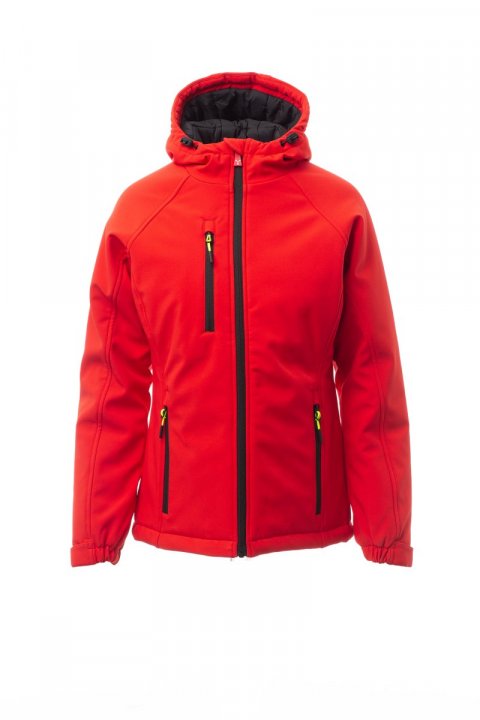 Gale Pad Lady Gefütterte Softshell-Jacke Rouge / Noir