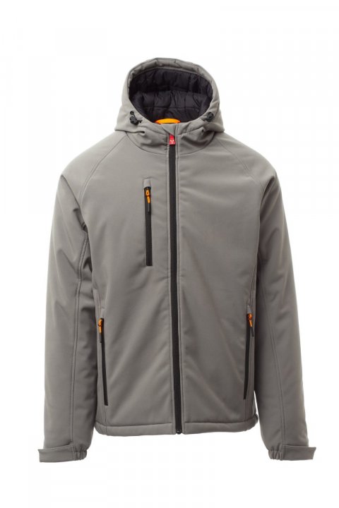 Gale Pad Gefütterte Softshell-Jacke RAUCHGRAU / Noir