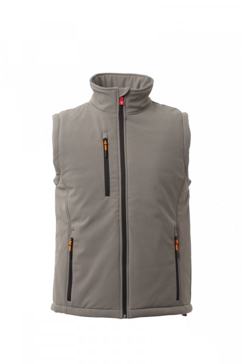 Gale Pad Gefütterte Softshell-Weste RAUCHGRAU/SCHWARZ
