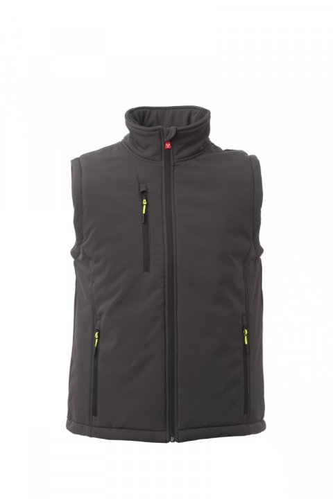 Gale Pad Gefütterte Softshell-Weste ANTHRAZIT/SCHWARZ