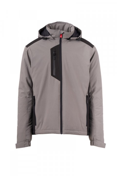Galway Ultralite Pad 140 Gefütterte Softshell-Jacke RAUCHGRAU/SCHWARZ