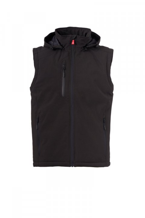 Galway Ultralite Pad 140 Gefütterte Softshell-Weste SCHWARZ/SCHWARZ
