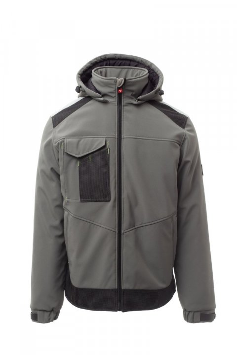 Performer Pad Gefütterte Softshell-Jacke RAUCHGRAU/SCHWARZ