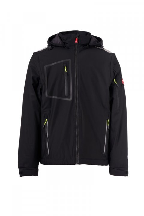 Stream 2In1 Lite Pad Gefütterte Softshell-Jacke Noir / Noir