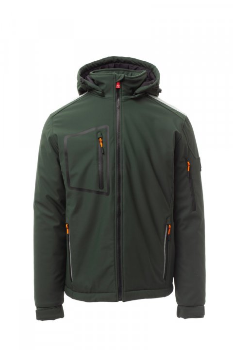 Stream Pad Gefütterte Softshell-Jacke WALDGRÜN / Noir