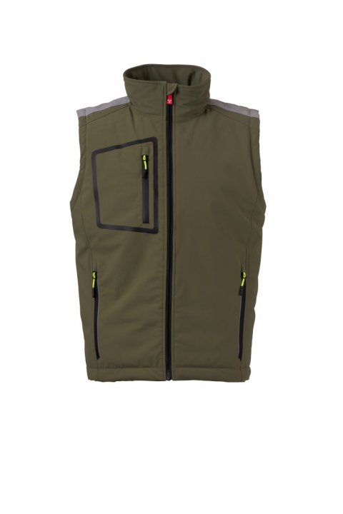 Stream Lite Pad Gefütterte Softshell-Weste MILITÄRGRÜN / Vert
