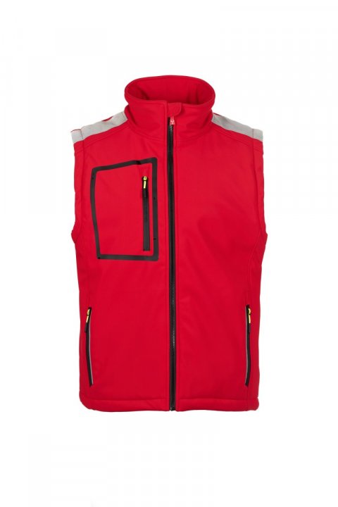 Stream Pad Gefütterte Softshell-Weste Rouge / Noir
