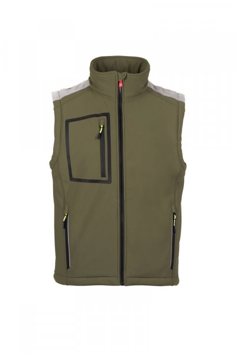 Stream Pad Gefütterte Softshell-Weste MILITÄRGRÜN / Vert