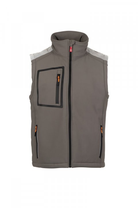Stream Pad Gefütterte Softshell-Weste RAUCHGRAU / Noir