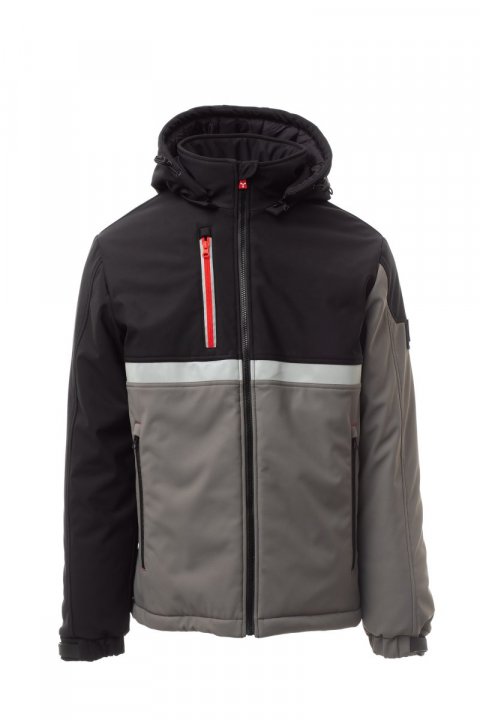 Wise Pad Gefütterte Softshell-Jacke RAUCHGRAU / Noir