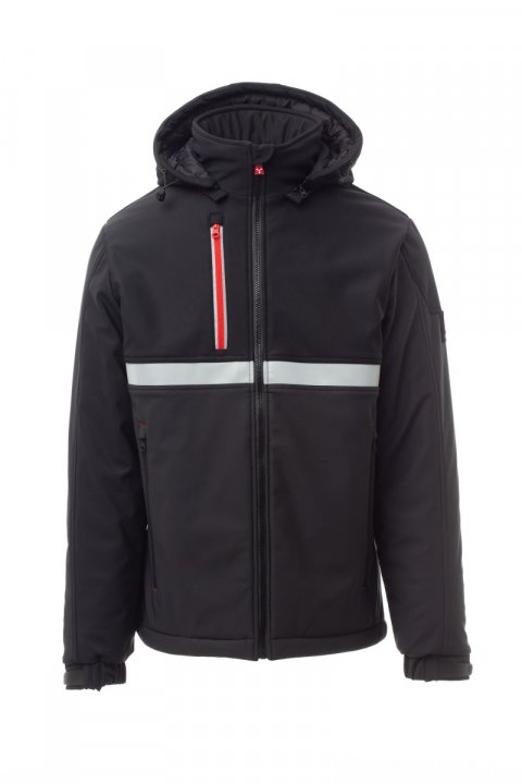 Wise Pad Gefütterte Softshell-Jacke ANTHRAZIT / Noir