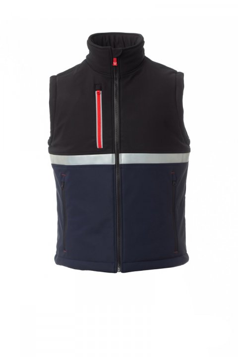 Wise Pad Gefütterte Softshell-Weste Bleu marine / Noir