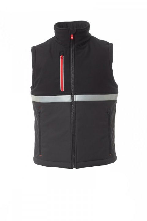 Wise Pad Gefütterte Softshell-Weste ANTHRAZIT / Noir