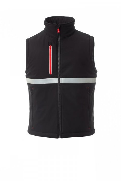Wise Pad Gefütterte Softshell-Weste Noir / Noir