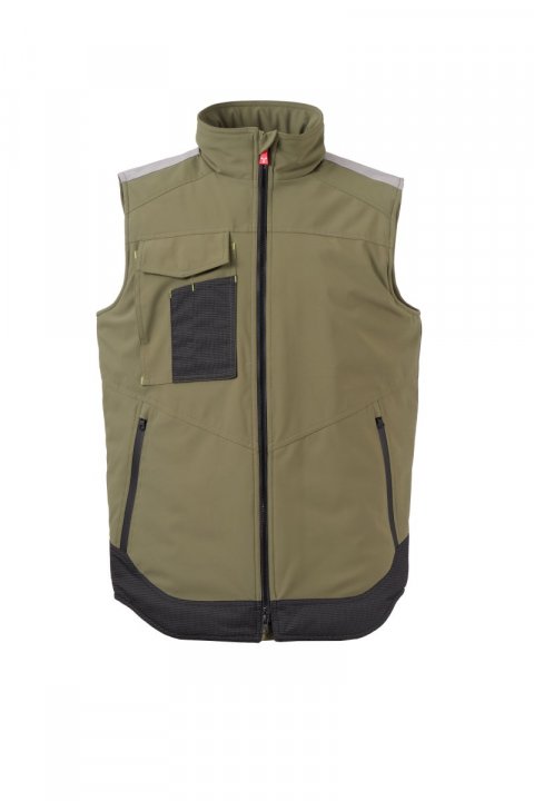Wonder Lite Pad Gefütterte Softshell-Weste MILITÄRGRÜN/SCHWARZ