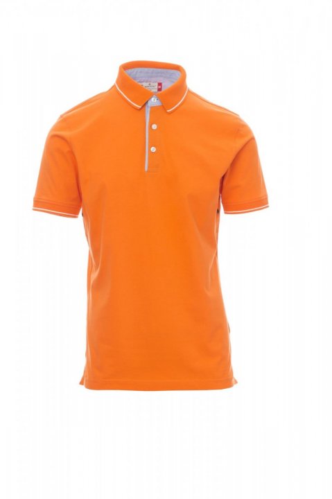 Cambridge Polohemd Orange / Blanc