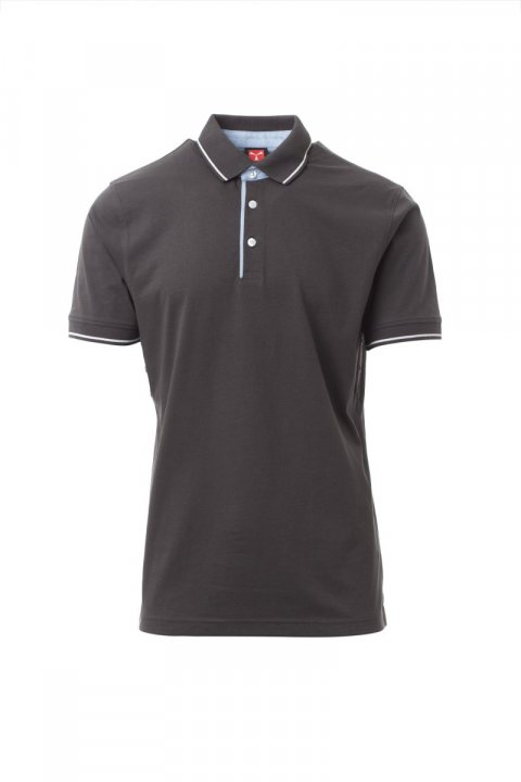 Cambridge Polohemd ANTRACITE / BIANCO