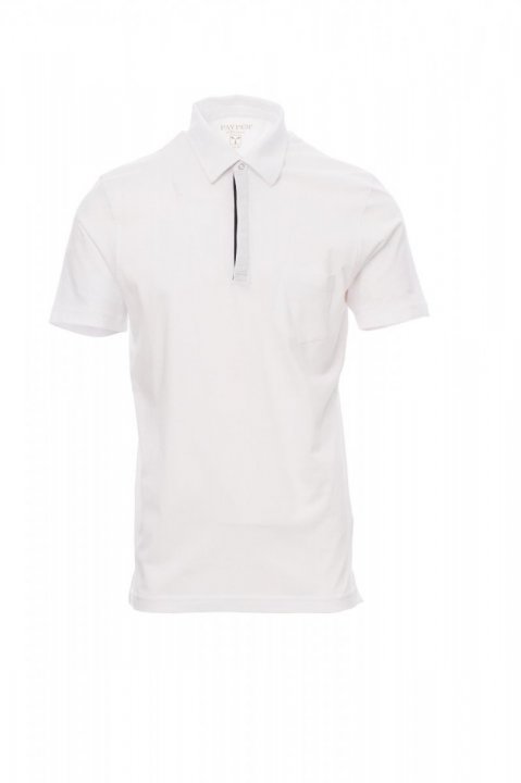 Chic Polohemd Blanc / Noir