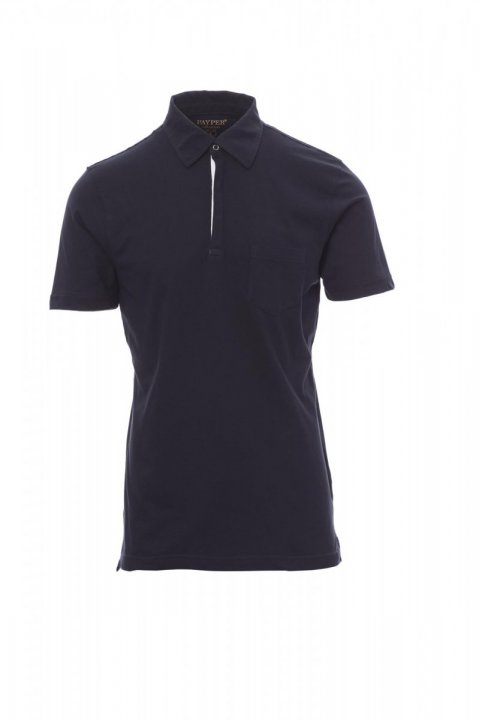 Chic Polohemd Bleu marine / Blanc