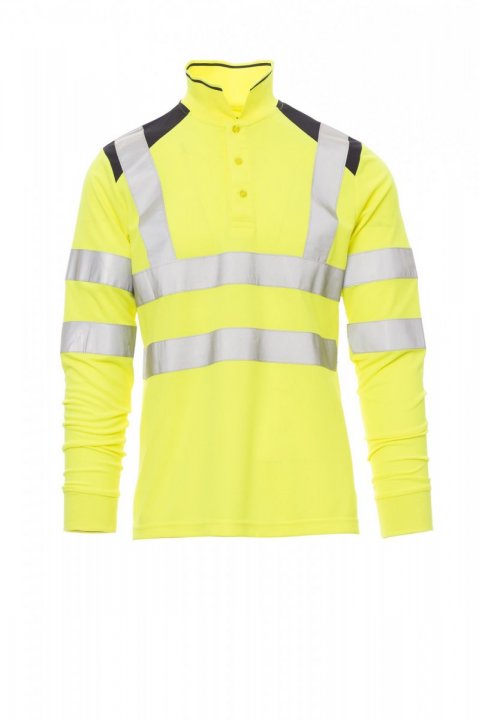 Guard+Winter Polohemd FLUOGELB/MARINEBLAU