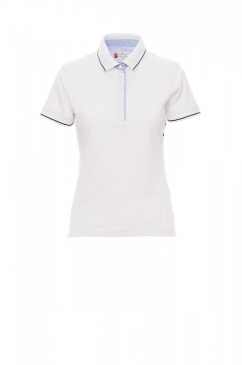 Leeds Polohemd WEISS/MARINEBLAU