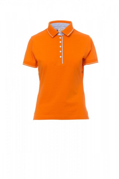 Leeds Polohemd ORANGE/WEISS