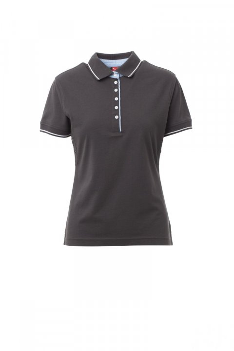 Leeds Polohemd ANTRACITE/BIANCO