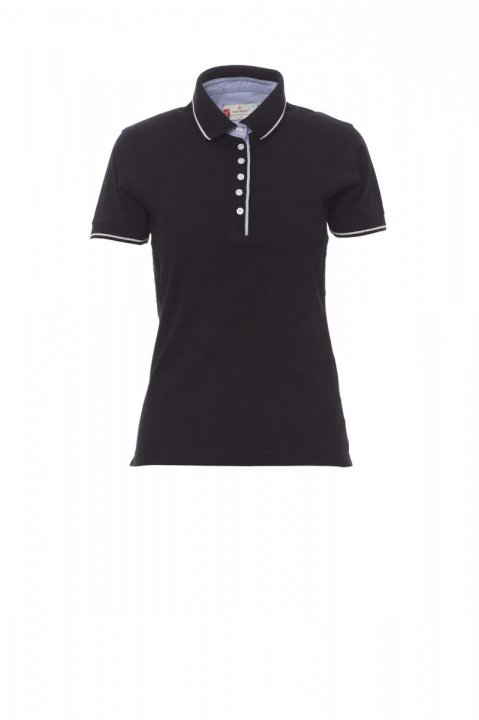 Leeds Polohemd SCHWARZ/WEISS