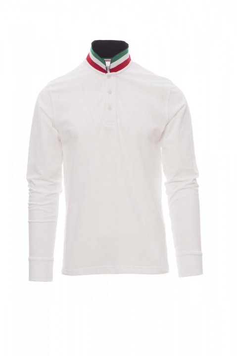 Long Nation Polohemd Blanc / ITALIEN
