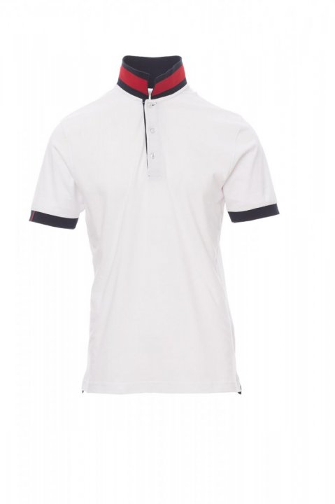Memphis Polohemd WEISS/ROT-BLAU