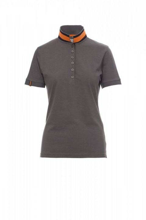 Memphis Lady Polohemd RAUCH / VIBRIERENDES ORANGE-Noir