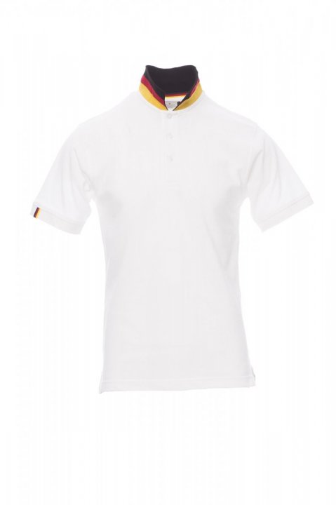 Nation Polohemd WEISS/DEUTSCHLAND