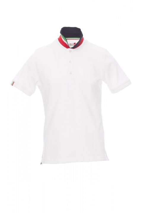 Nation Polohemd WEISS/ITALIEN