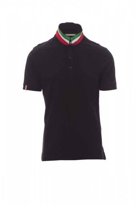 Nation Polohemd SCHWARZ/ITALIEN
