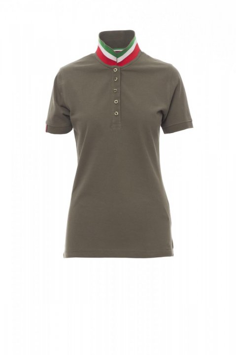 Nation Lady Polohemd MILITÄRGRÜN/ITALIEN