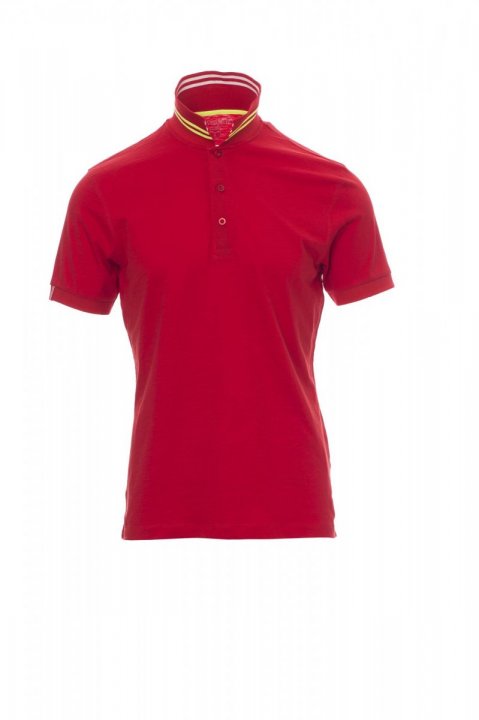 Nautic Polohemd PASSIONSROT/WEISS-FLUOGELB