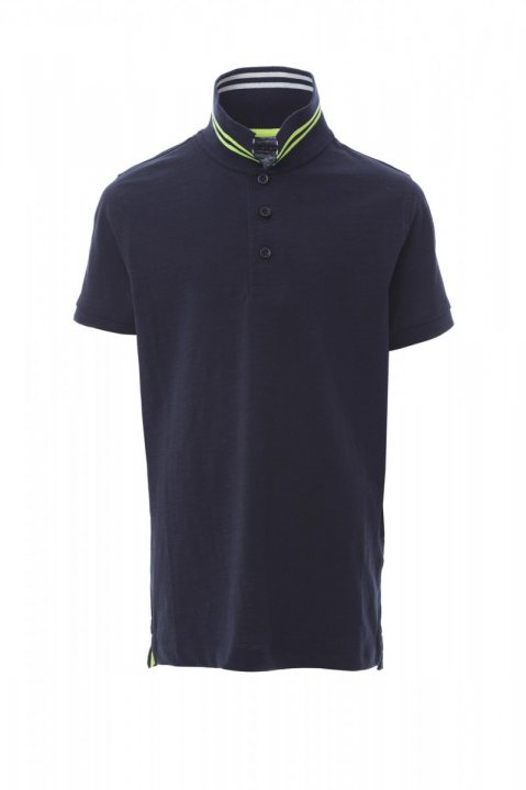 Nautic Kids Polohemd DENIMBLAU/WEISS-FLUOGELB