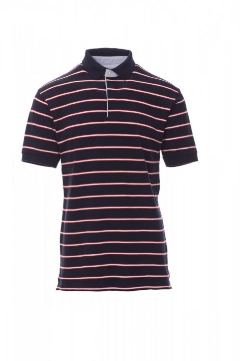 Sheffield Polohemd Bleu marine / Rouge-Blanc-Rouge