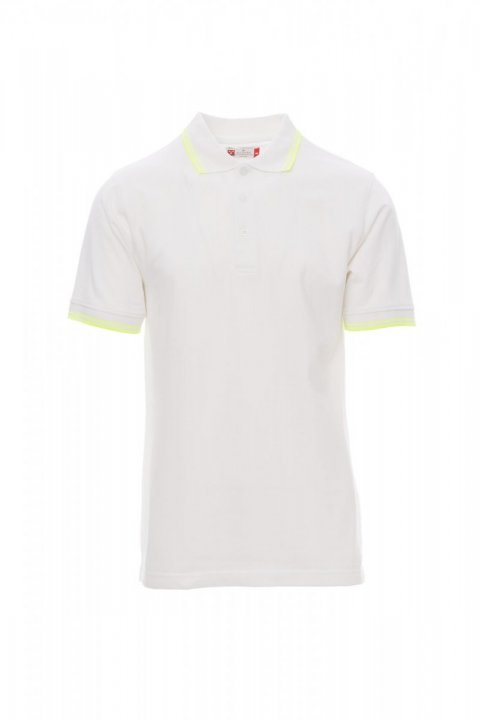 Skipper Polohemd WEISS/NEONGELB