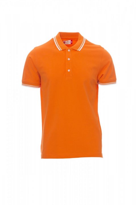 Skipper Polohemd ORANGE/WEISS